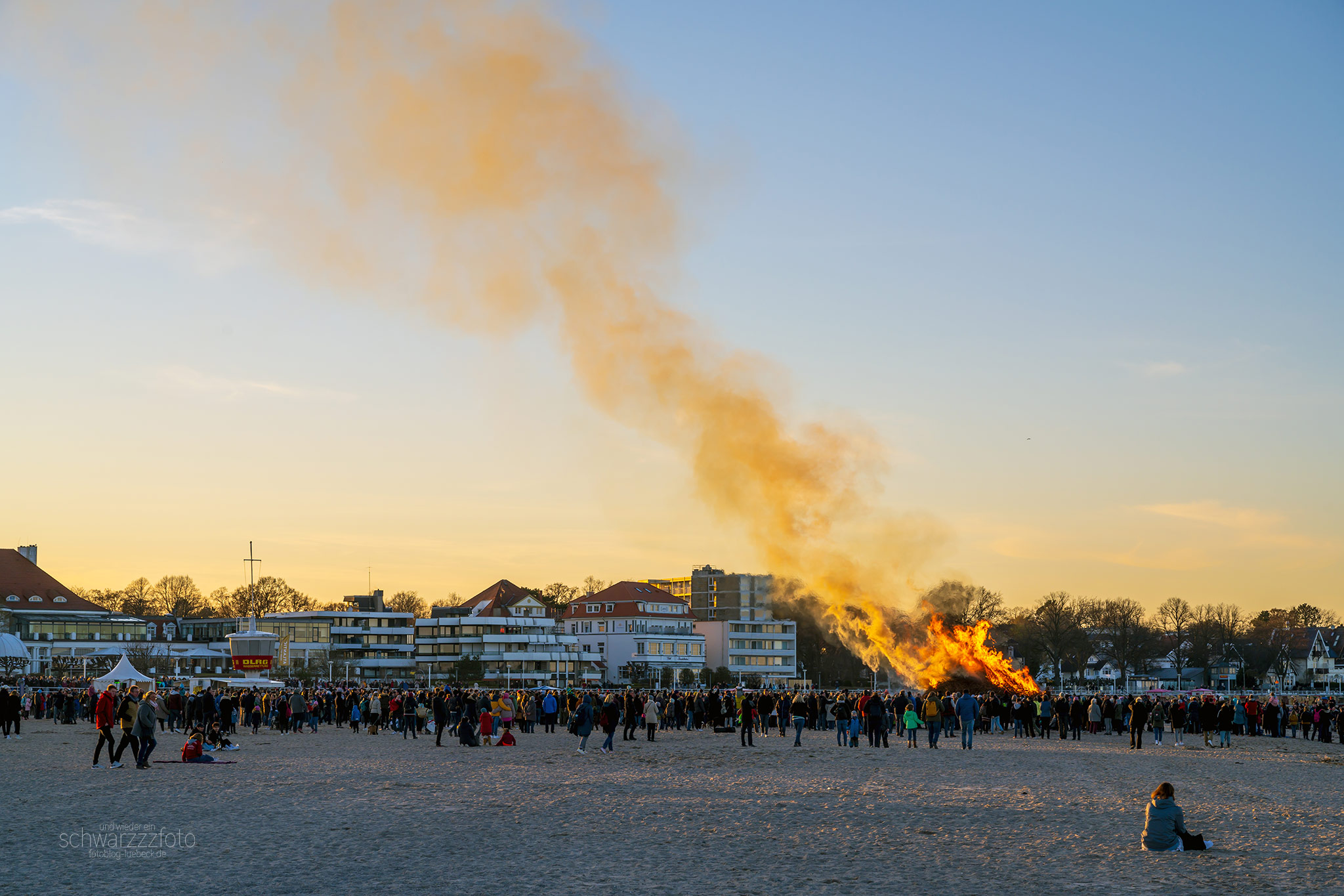 Ein Ostersamstag-Abend in Travemünde