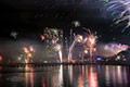 Das Silvesterfeuerwerk am Strand von Travemünde