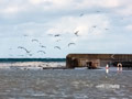 Sturm und Hochwasser in Travemünde